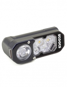 Lampe frontale STOOTS OPALO 3 RAID VTT Puissante Noir