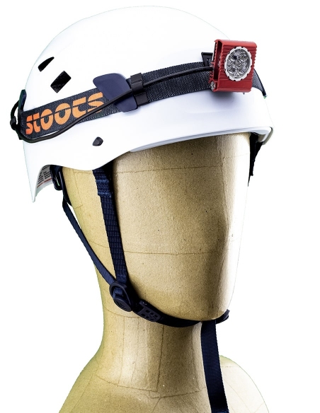 Lampe frontale STOOTS CALDERA Speleologie Casque Rouge 1